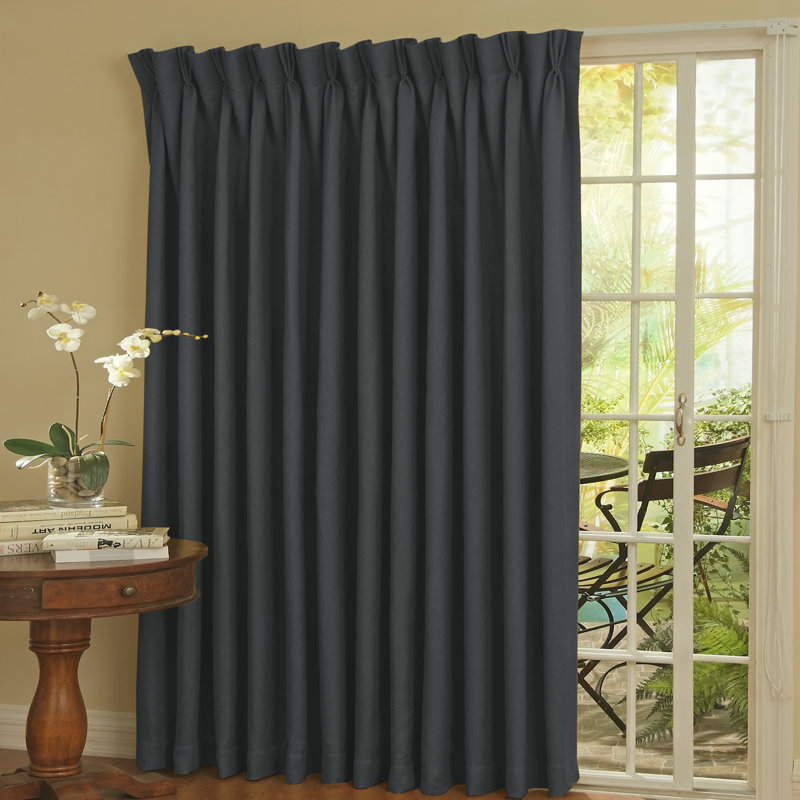 Darby Home Co Bailey Solid Blackout Thermal Pinch Pleat Single Curtain